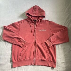 MV Sport Y2K Lake Elsinore Casino Men’s Zip Up Jacket Size: Medium Burnt Red